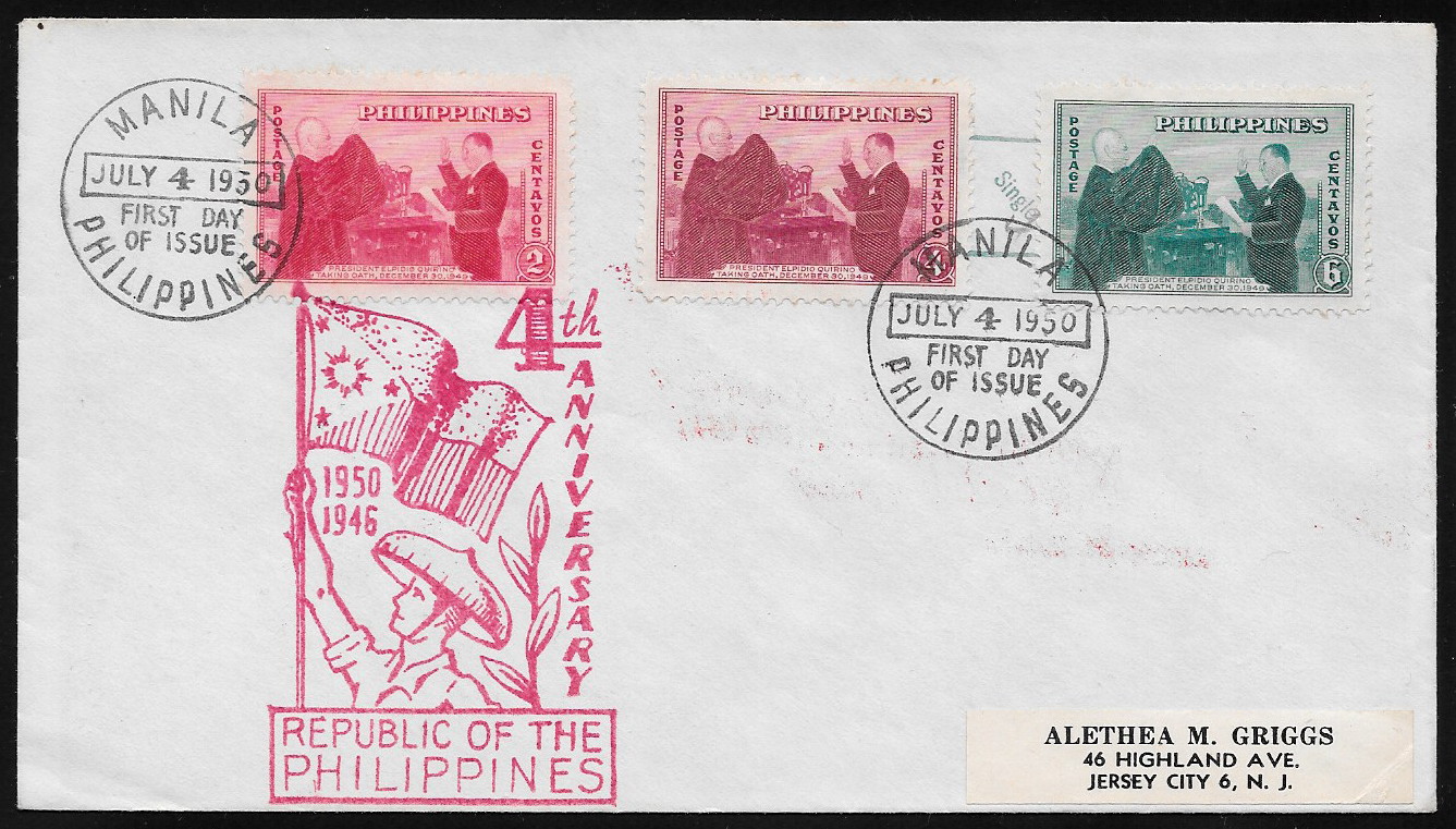 Philippines 1950 First Day Cover 